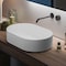 Ruvati 23-inch Matte White epiStone Solid Surface Modern Bathroom Vessel Sink RVB2550WH - alternate 1
